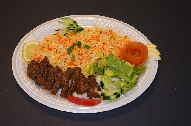 A halal kitchen in the middle of the Strip